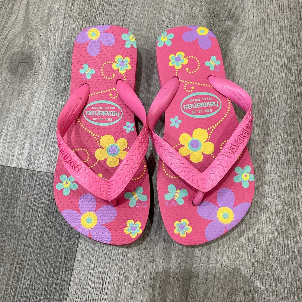 Havaiana flip flops girls size 13 - Picture 3 of 3